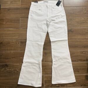 Joes High Rise Flare Pants, White, 32